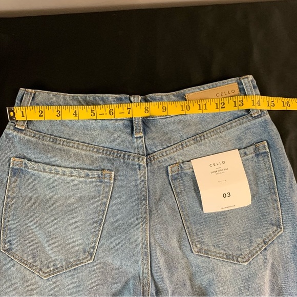 Cello Women's Blue super high rise dad jeans 3 - Picture 5 of 7